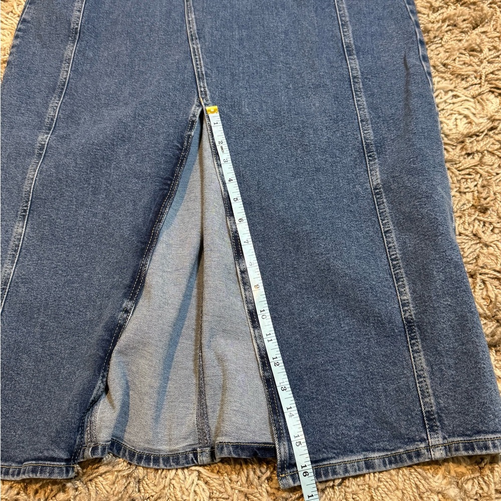 Rails Westwood Denim Midi Dress Blue Stone Wash size XL - Picture 11 of 15